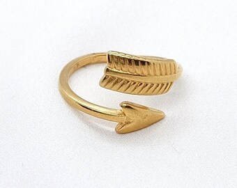Arrow adjustable ring, Open wrap arrow Ring, Open arrow ring, Silver arrow ring, Arrow ring, Adjustable ring, Fashion