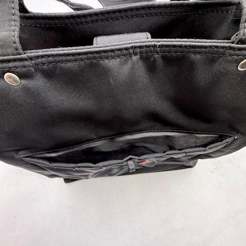 Bolso tote vintage de nailon negro de Mickey Mouse de Disney imagen 4