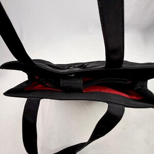 Bolso tote vintage de nailon negro de Mickey Mouse de Disney imagen 6