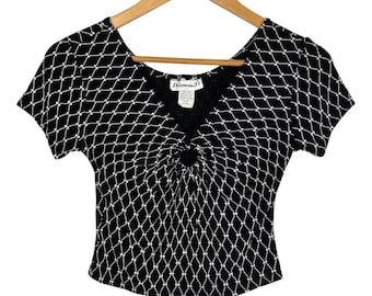 Diamond's Y2K Keyhole Crop Top Small