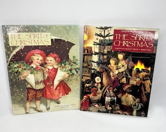 Vintage 90s The Spirit of Christmas Leisure Arts Creative Holiday Ideas Books 5 & 6