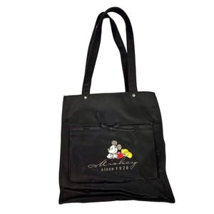 Bolso tote vintage de nailon negro de Mickey Mouse de Disney imagen 1