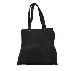 Bolso tote vintage de nailon negro de Mickey Mouse de Disney imagen 2