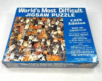 New Vintage 1991 World's Most Difficult Puzzle Cat Edition