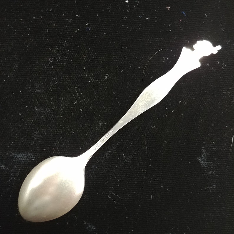 Vintage STR Washington Irving Decorative Sterling Silver Souvenir Spoon