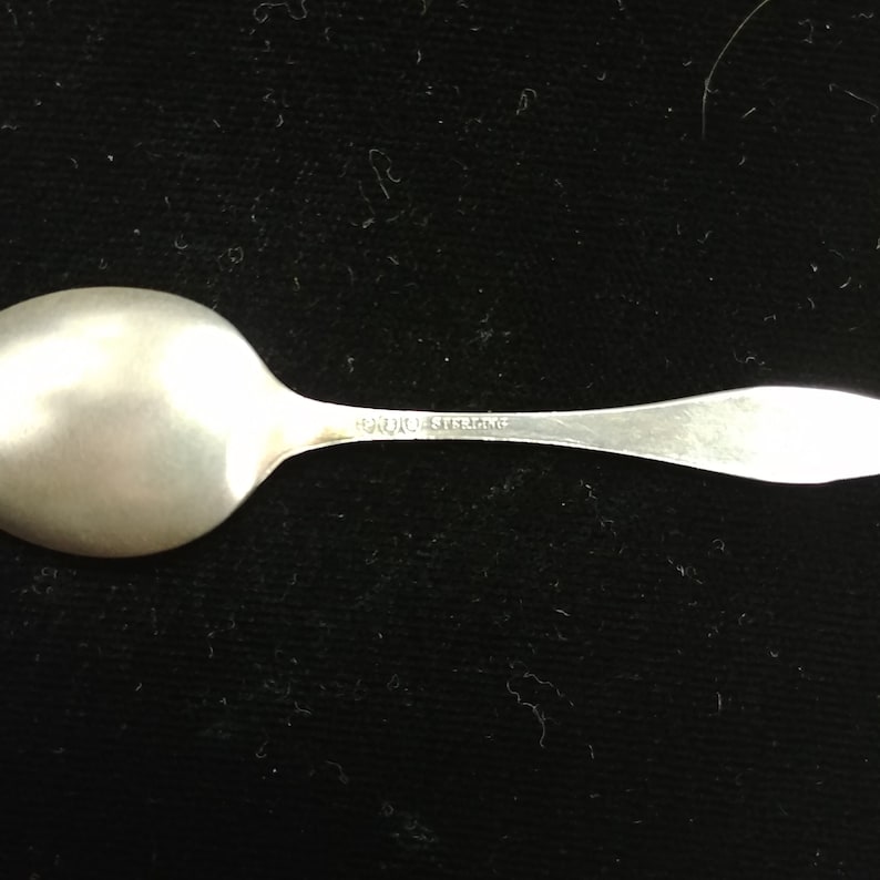 Vintage STR Washington Irving Decorative Sterling Silver Souvenir Spoon