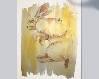 Rabbit Rabbit - Fine Art Print - by Lauren Walke - 9 Sirens Creative