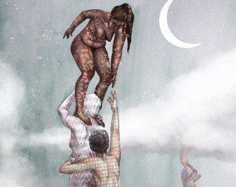 Standing on the Shoulders of the Women Who Have Come Before - Fine Art Print - by Lauren Walke - 9 Sirens Creative