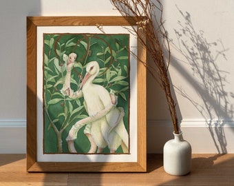 I call Her by name - Hand Embellished Fine Art Print - by Lauren Walke - 9 Sirens Creative