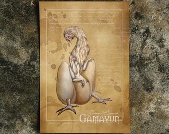 Gamayun - Fine Art Print - by Lauren Walke - 9 Sirens Creative