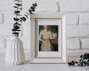 The sun is often out - Hand Embellished Fine Art Print - by Lauren Walke - 9 Sirens Creative