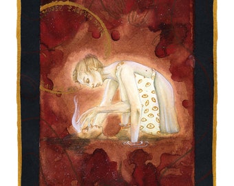 God the Mother 3 - Hand Embellished Fine Art Print - by Lauren Walke - 9 Sirens Creative