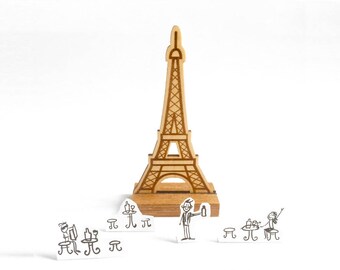 Wooden decoration: Eiffel Tower