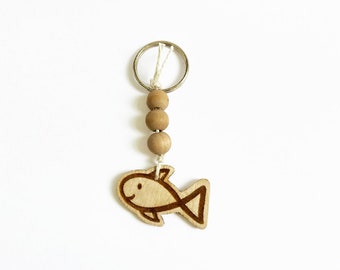Keychain with a lucky fish