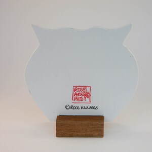Wooden Fishbowl with a family of fishes. Ideal pet for at home or the office. Great gift image 5