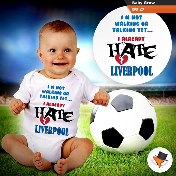 I HATE ARSENAL FUNNY BABY GROWS BODYSUIT VEST TOP FOOTBALL THEME BOYS GIRLS NEW
