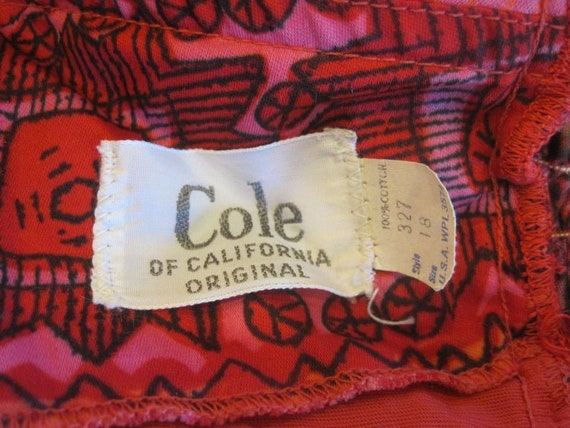 Vintage 1950s Cole of California Multicolor Plays… - image 6