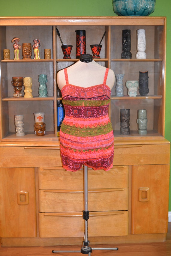 Vintage 50s Cole of California Multicolor Playsuit