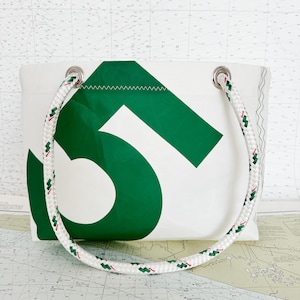 Number 5 Recycled Sail Tote -small