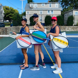 Custom Recycled Sail Tennis/Pickle Ball/Paddle Tennis Bag - Customizable Custom Order