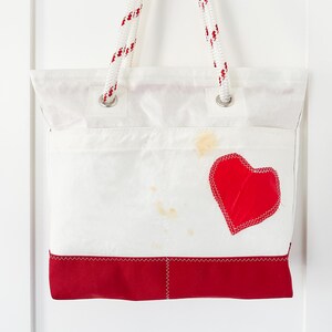 Recycled Sail Heart Bag Bag