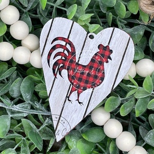 Christmas Ornament SVG Glowforge | Ornament SVG Files | Glowforge Ornament SVG | Christmas Ornaments Svg Laser | Farmhouse Rooster
