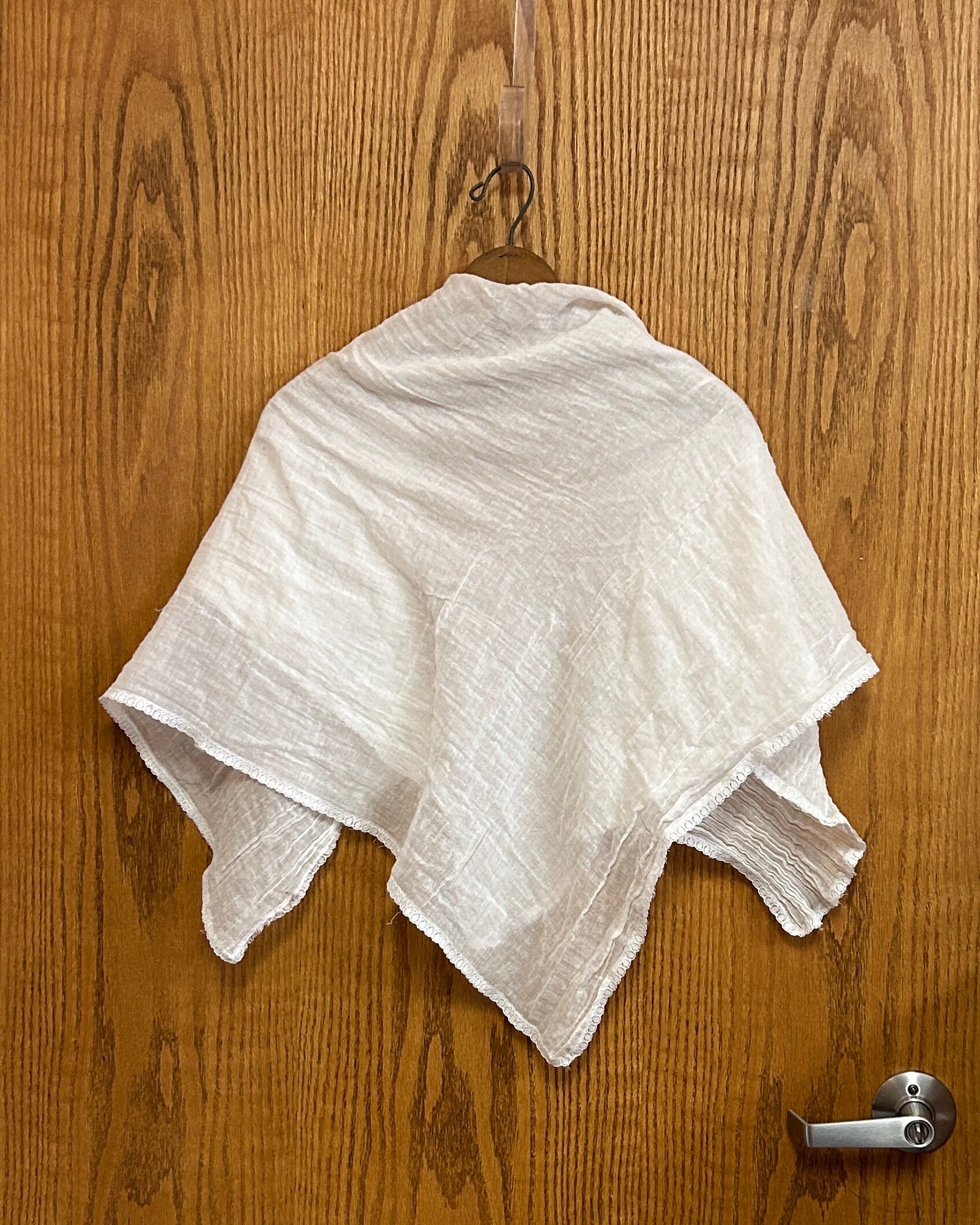 Modesty Scarf 36 X 36 or 36 X 66 Fichu, Scarf. 1800s Modesty Scarf 36 X 36 or 36 X 66 Fichu, Scarf. 1800s