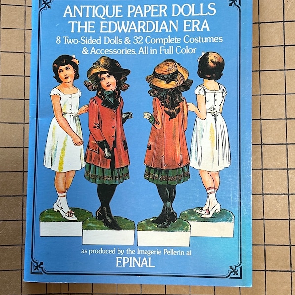 Antique paper  dolls. The Edwardian era.