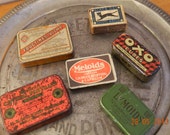 Vintage Lymoids Green Tin Container