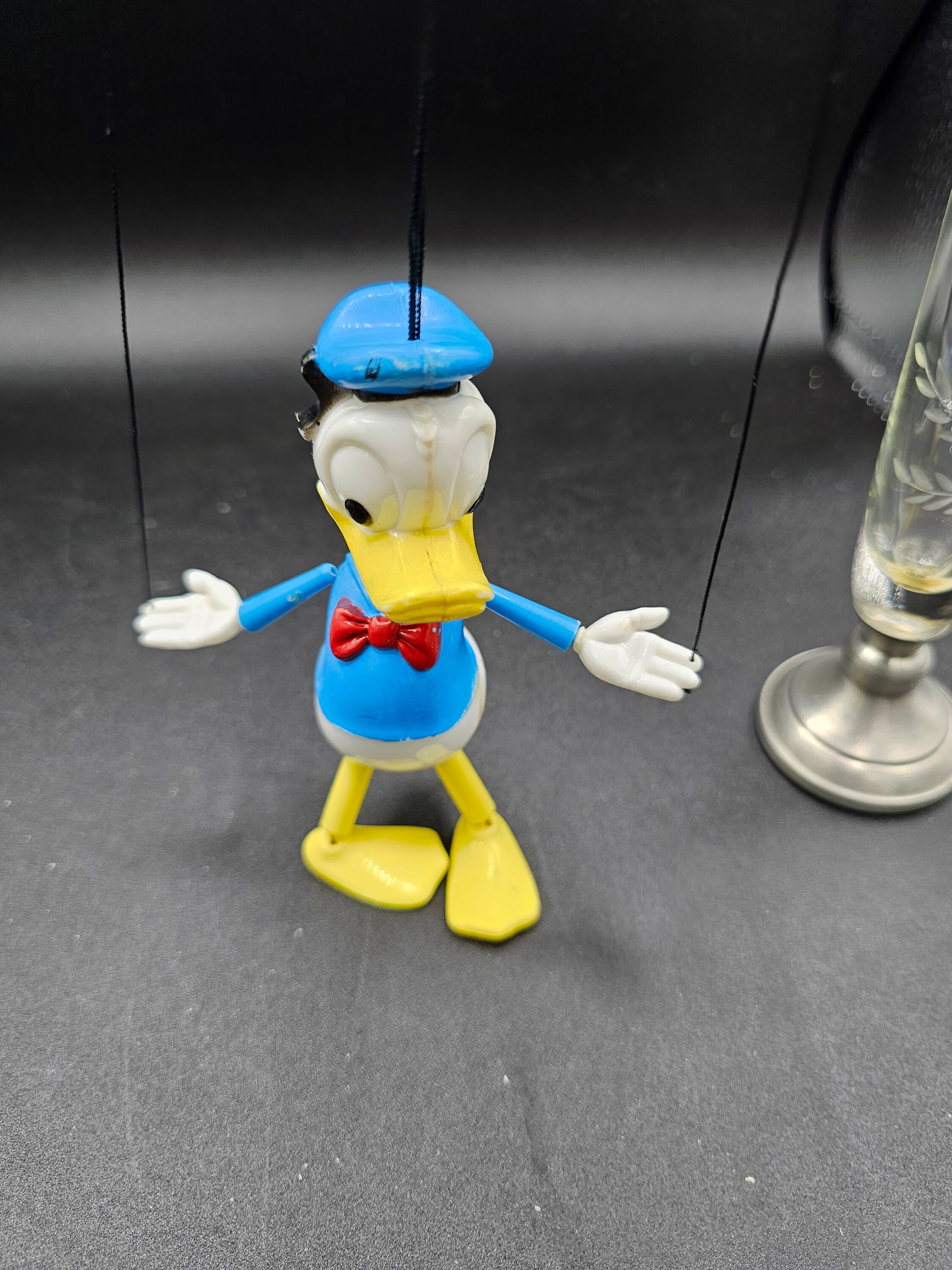 Vintage 1970 s Donald Duck Puppet Marionette Walt Disney Productions 