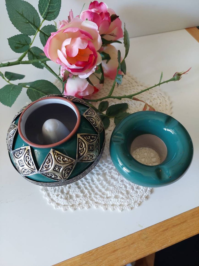 Smokeless Ceramic Moroccan Ashtray Etsy