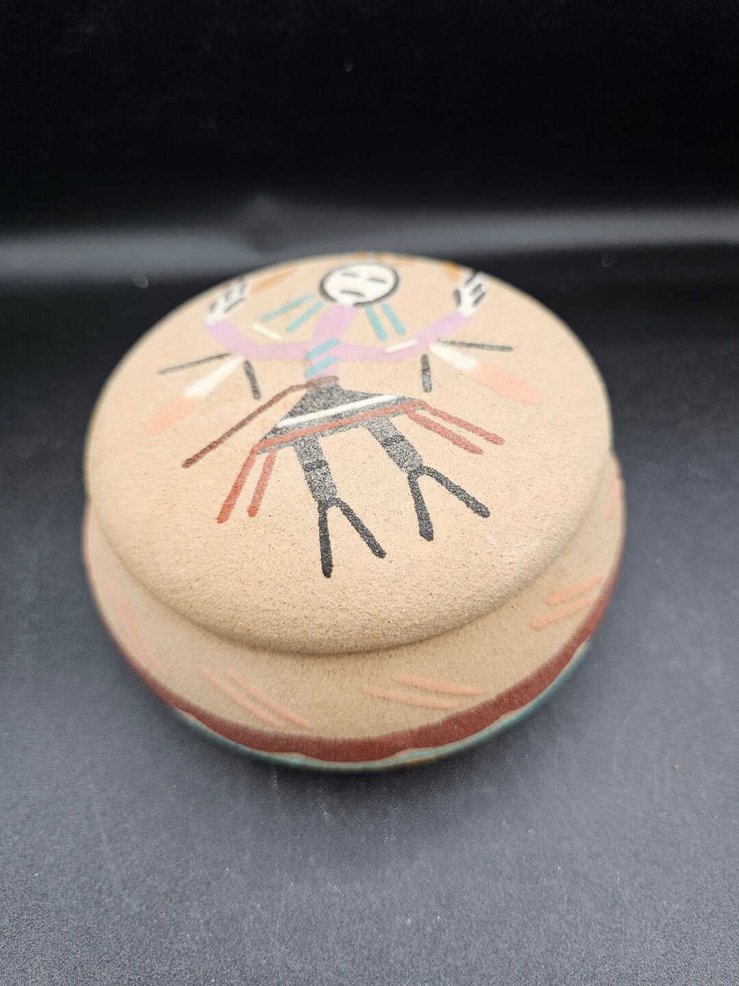 Yei Box Vintage Navajo Yei Traditional Sand Art Hand Painted Trinket Box(y) - Etsy