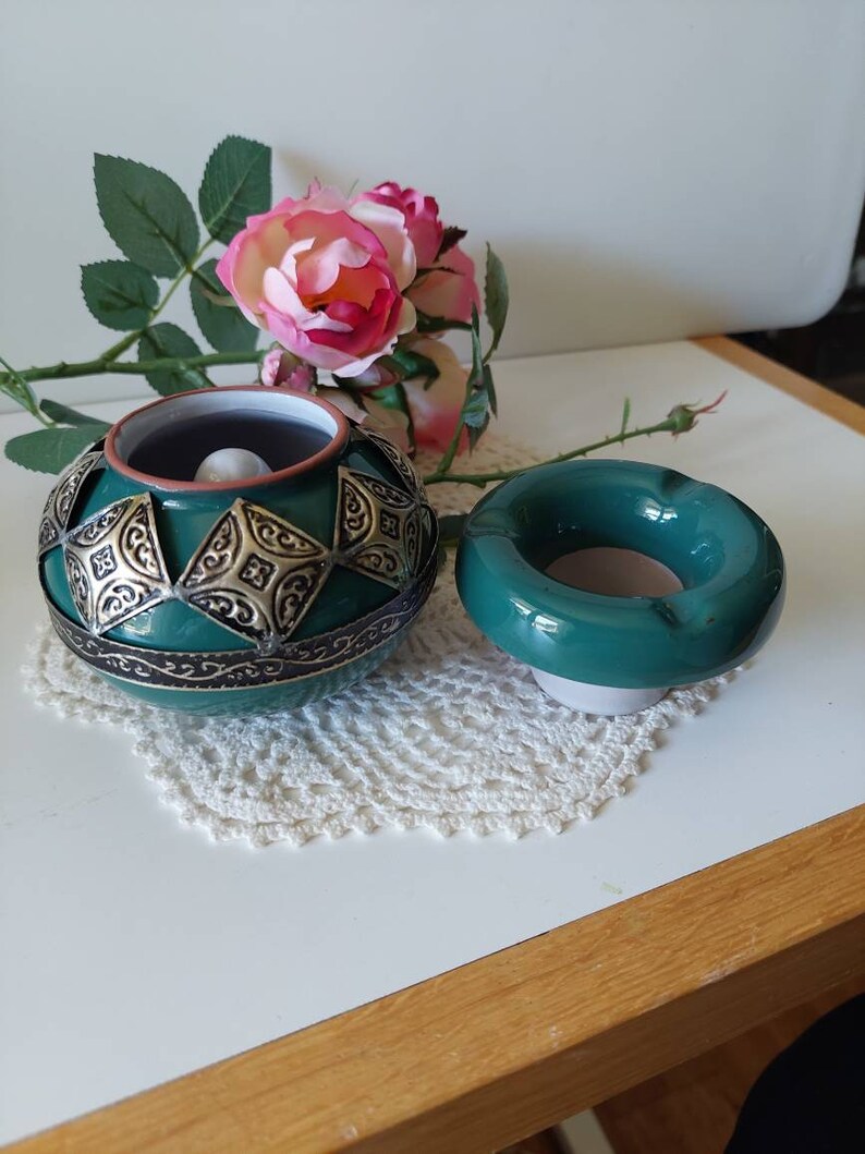 Smokeless Ceramic Moroccan Ashtray Etsy