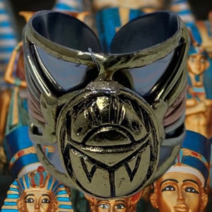 Egyptian Kemetic Jewelry Ancient Egyptian Scarab Ring. image 2