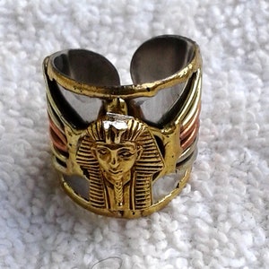 Pharaoh Cuff Ring: Ancient Egyptian Kemetic Jewelry