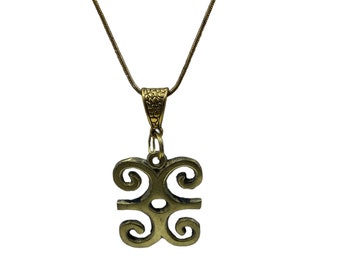 Women's History Month! The Ram's Horns - Gold-Plated Adrinkra Symbol - DWENNIMMEN - Wisdom on a gold plated chain