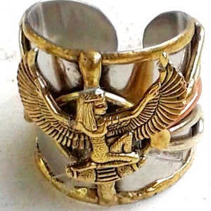 Egyptian Kemetic Jewelry Maat Goddess of truth/Justice ring. Gorgeous Egyptian-Inspired Jewelry image 4