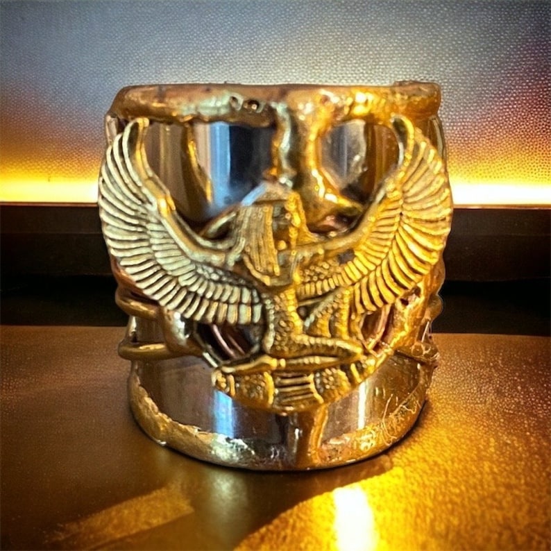 Egyptian Kemetic Jewelry Maat Goddess of truth/Justice ring. Gorgeous Egyptian-Inspired Jewelry image 8