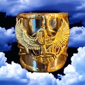 Egyptian Kemetic Jewelry Maat Goddess of truth/Justice ring. Gorgeous Egyptian-Inspired Jewelry image 7