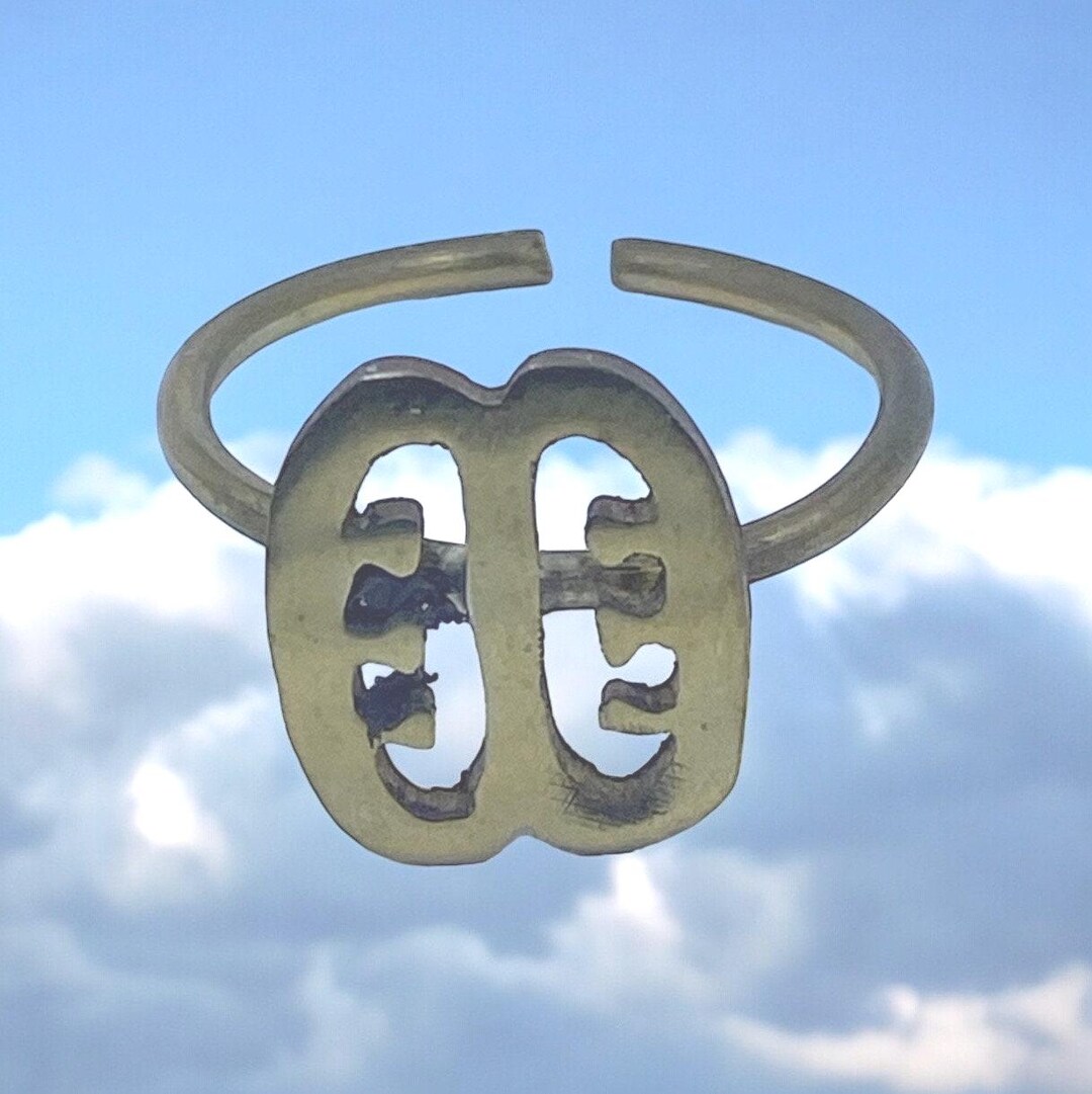 Adinkra Symbol Cuff Ring - ESE NE TEKREMA - Symbolizes Friendship and ...