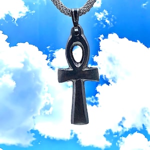 Unique Egyptian Ankh Jewelry - Silver-Plated Chain #ankh #KemeticEgyptianJewelry