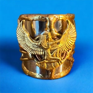 Egyptian Kemetic Jewelry Maat Goddess of truth/Justice ring. Gorgeous Egyptian-Inspired Jewelry image 1