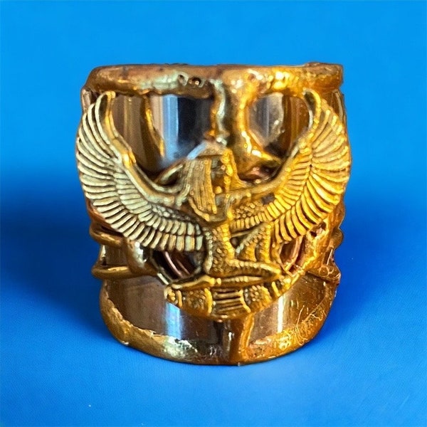 Bijoux kémétiques égyptiens ! Maat : bague déesse de la vérité/justice. De magnifiques bijoux d'inspiration égyptienne