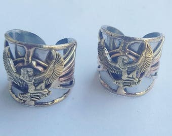 Women's History Month! 2 Egyptian Maat Rings - Goddess of Truth & Justice