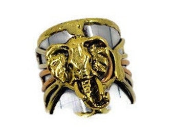 Egyptian Kemetic Jewelry! Ring with Elephant Trunk Charm for Luck and or Strength