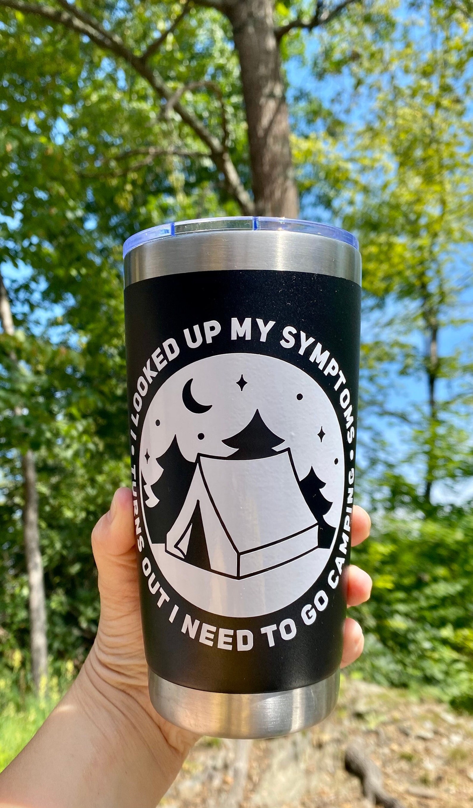 Camping Tumbler Camp Cup Camping Therapy RV Tumbler Etsy
