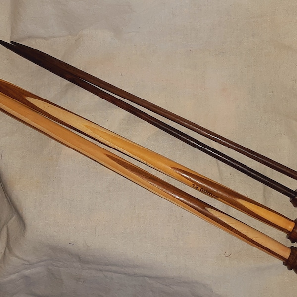 Wooden Knitting Needles Etsy