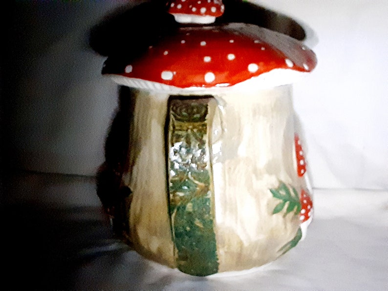 handpainted order now.. Out of stock Month wait Handmade Big Tea Pot Mushroom Coffee Tea white clay,high-fired glazes cast