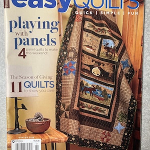 Easy Quilts Magazine Winter 2019 / Quick Simple Fun Quilts Magazine / Quilting Magazine / Quilt Patterns / Quilting / Quilts