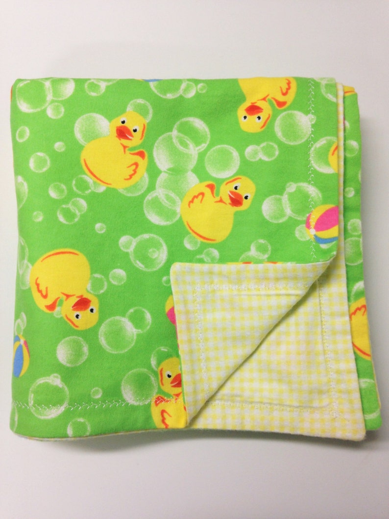 Rubber Ducky Flannel Blanket Flannel Blanket Rubber Ducky Baby Blanket Duck Flannel Duck Blanket Duck Bedding Duck Theme